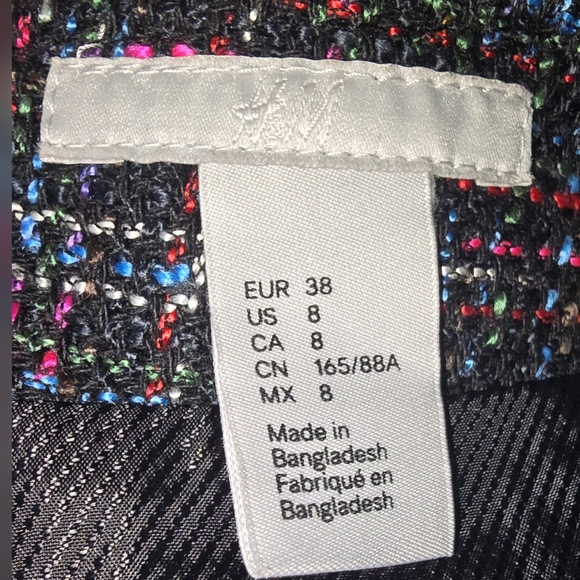 H&M Chic Multicolor Tweed Mini Skirt - Picture 5 of 7